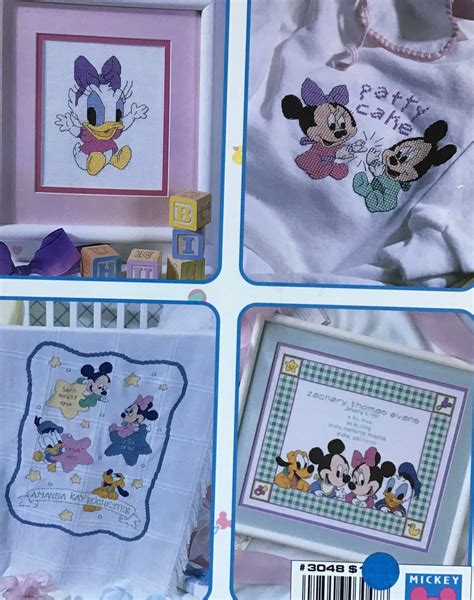 Disney Babies Cross Stitch For Baby 33 Delightful Etsy