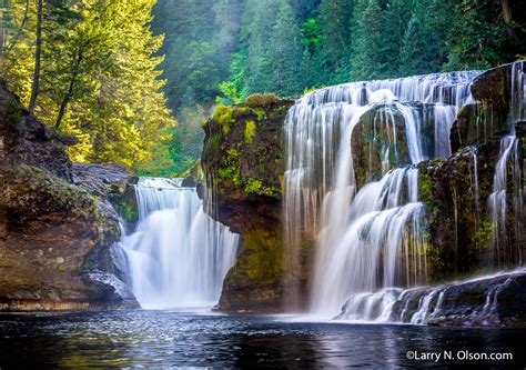 Lower Lewis River Falls 3 Wa Larry N Olson Photography