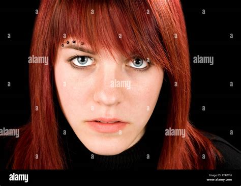 Beautiful Girl Staring At Camera Stock Photo Alamy