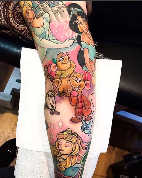 Part Of A Disney Sleeve Done By Thebakery Inkeddisney Disney Tattoos