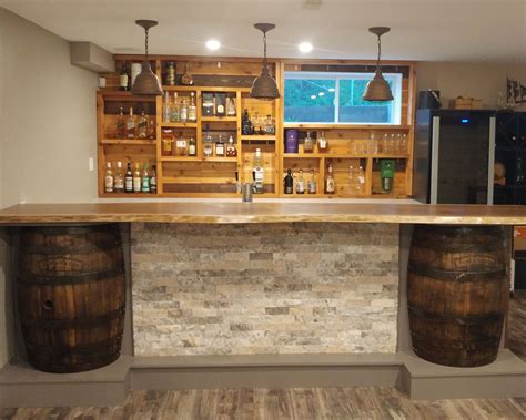 Pin By Luke On Barrel Decor Basement Bar Designs Home Bar Rooms