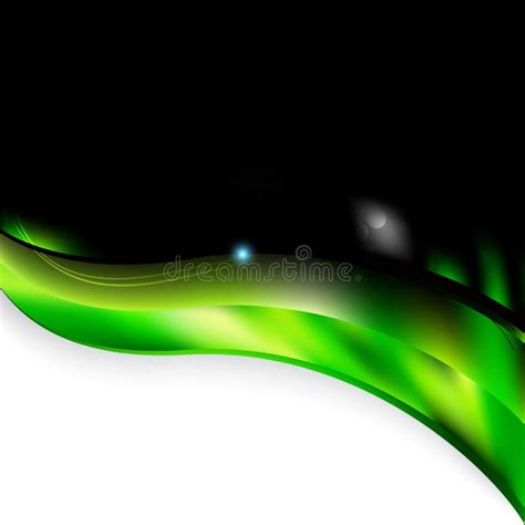 Green And Black Wave Powerpoint Background Beautiful Elegant