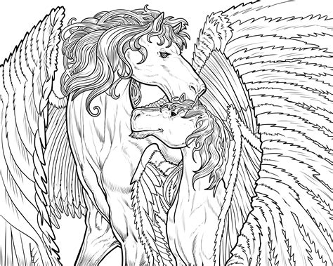 Pegasus Adult Coloring Pages Coloring Pages