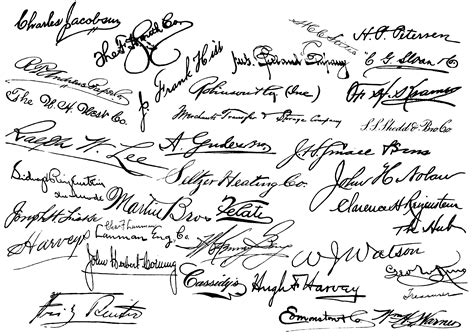 Handwritten Signatures Free Image Download Call Me Victorian