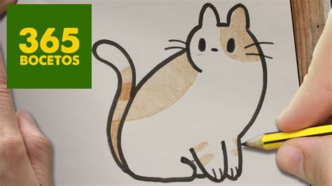 Dibujos De Gatos Faciles Como Dibujar Un Gato Kawaii Comodibujar Club Sexiz Pix