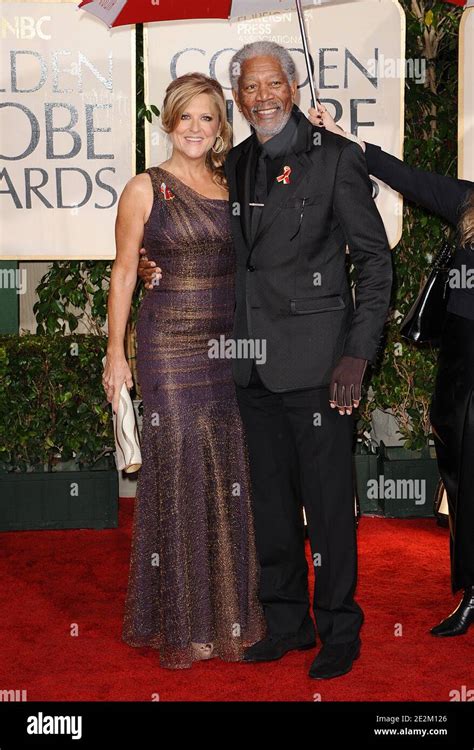 Morgan Freeman And Lori Mccreary At The 67th Golden Globe Awards