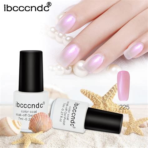 Ibcccndc 7ml Shell Gel Nail Polish 12 Pearl White Colors For Beach