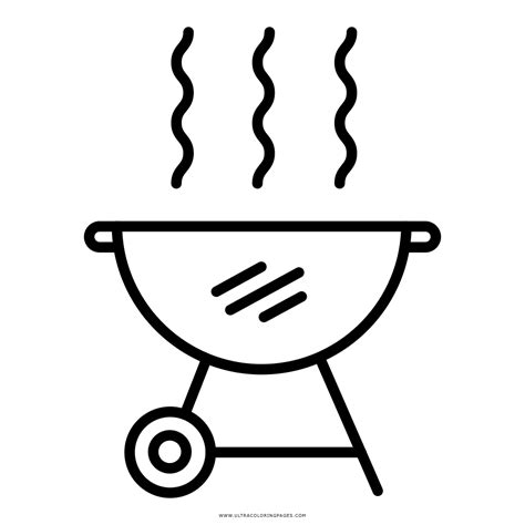 Bbq Grill Coloring Pages Sketch Coloring Page