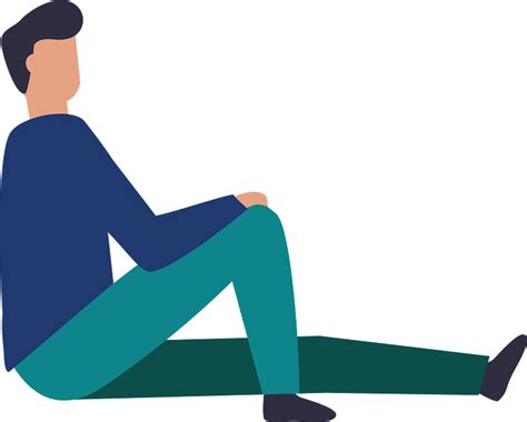 Vector Sitting Man Png Png All