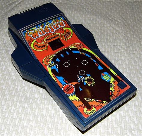 Vintage Wildfire Electronic Pinball Handheld Led Game By Parker