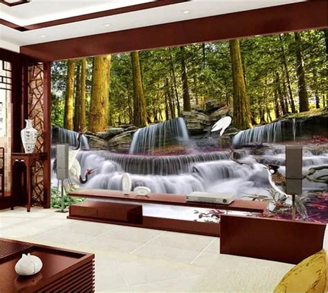 3d Wallpaper Custom Mural Non Woven Wall Stickers Dreamy Forest