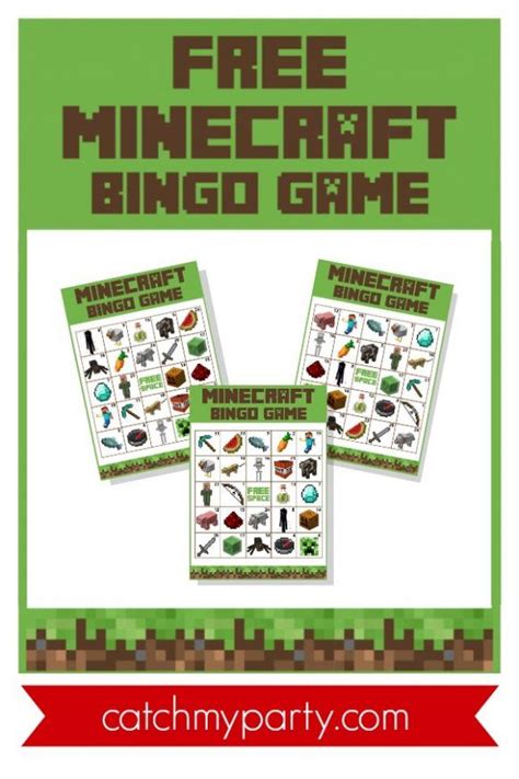Free Printable Minecraft Bingo Game Printable Templates
