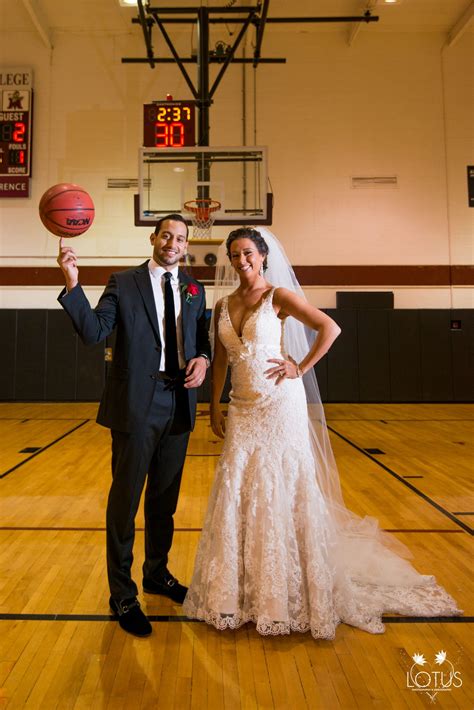 Basketball Wedding Photos Basketball Wedding Wedding Basketball Couples