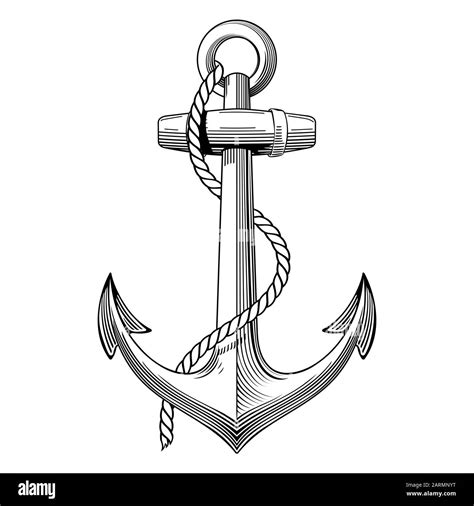 Navy Anchor Logo Black And White