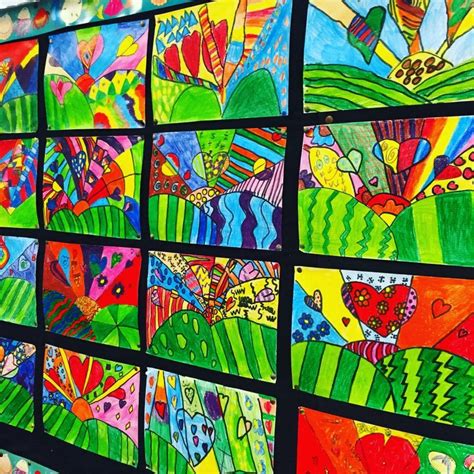Romero Britto Inspired Art Activities For Kids Join The Happy Art