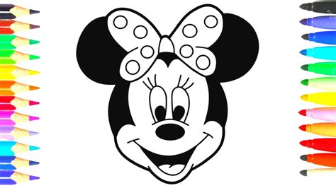 Comment Dessiner Minnie Mouse Dessin Facile Dessin Coloriage Youtube