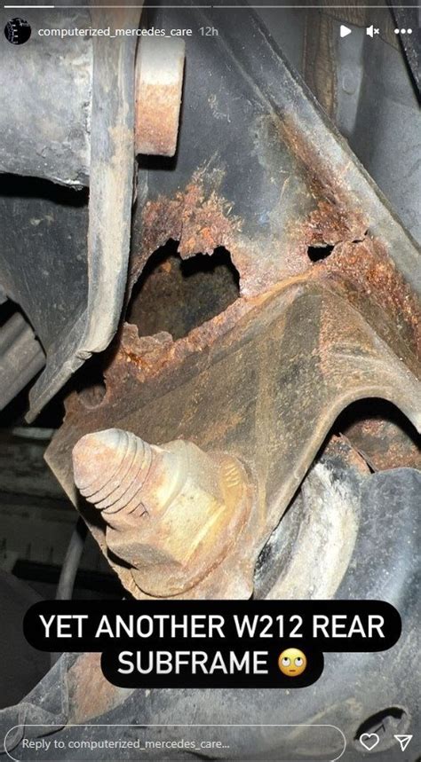 W212 Subframe Corrosion Forums