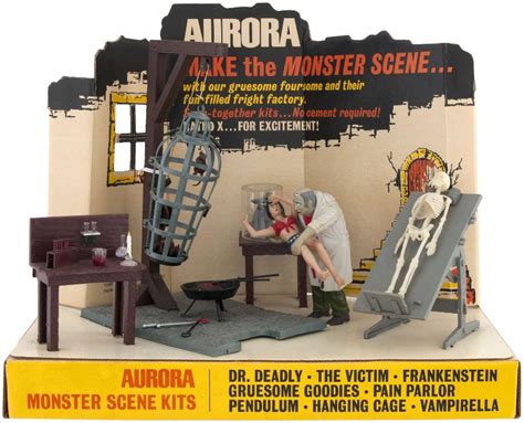 Who Do Voodoo Spicyhorror Aurora Monster Scene Kits Display