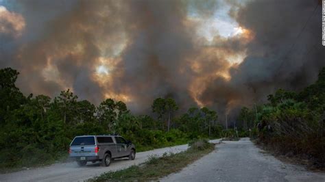 Florida Wildfires Near Naples Force Evacuations Interstate 75 Reopens