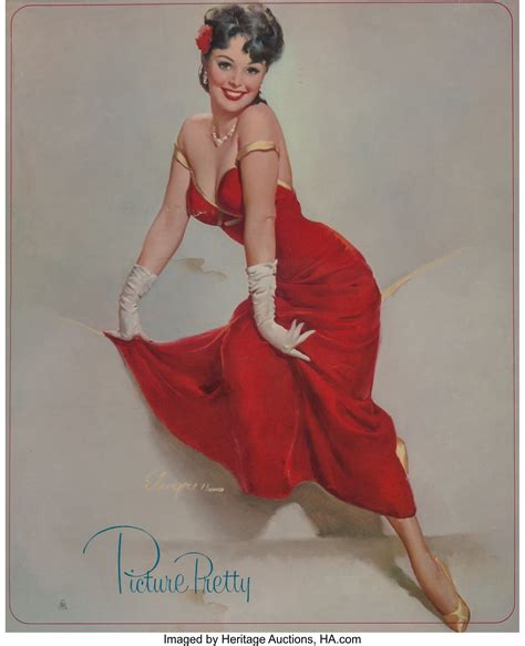 After Gil Elvgren American 1914 1980 Picture Pretty Brown And