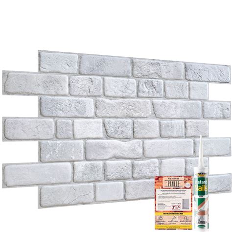Buy Novecrafto Brick Effect Wall Panels Set Of 20 Panels 941 M 101