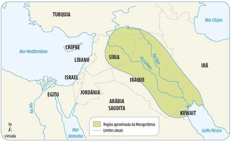 Veredas Do Tempo Mapa Mesopotâmia E Divisão Política Atual