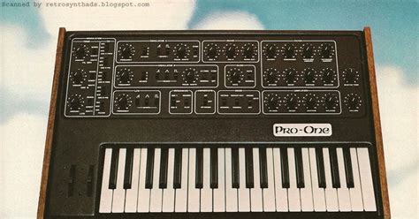 Retro Synth Ads Sequential Circuits Inc Pro One Contemporary