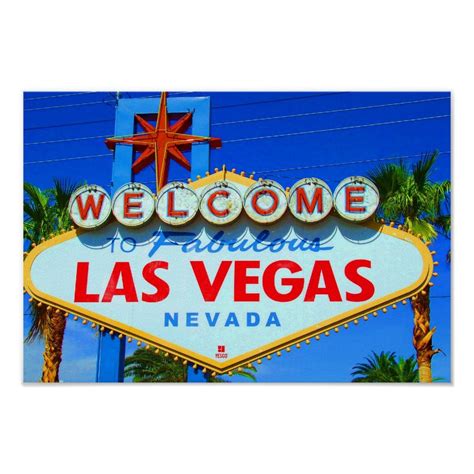 Personalized American Posters Welcome To Las Vegas Sign Print