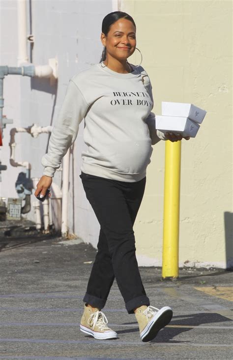Pregnant Christina Milian Out In Hollywood 01122020 Hawtcelebs