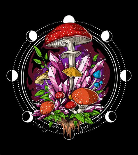 Magic Mushrooms Trip Digital Art By Nikolay Todorov Pixels
