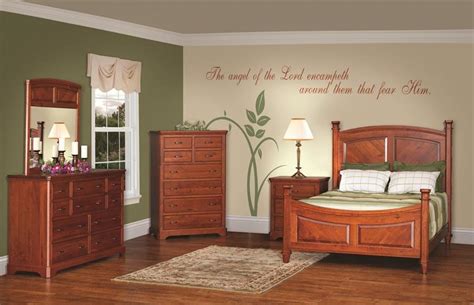 Amish Johnson Five Piece Bedroom Furniture Set From
