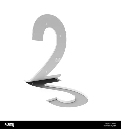 Number Two 3d Render Stock Photo Alamy