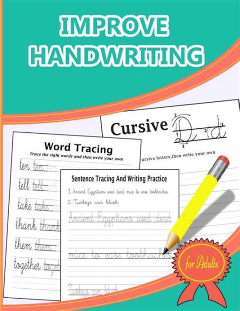 The handwriting rescue scheme activity book, published by multisensory learning. Improve Handwriting for Adults: cursive handwriting ...