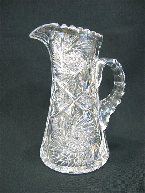 Antique American Brilliant Cut Glass Pitcher From Antiquesonascot On Ruby Lane