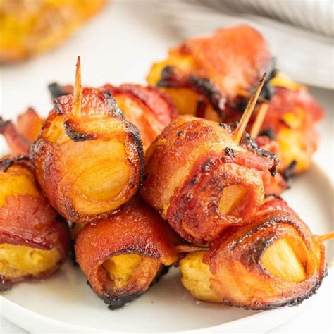 Bacon Wrapped Pineapple Bites Recipe Eating On A Dime