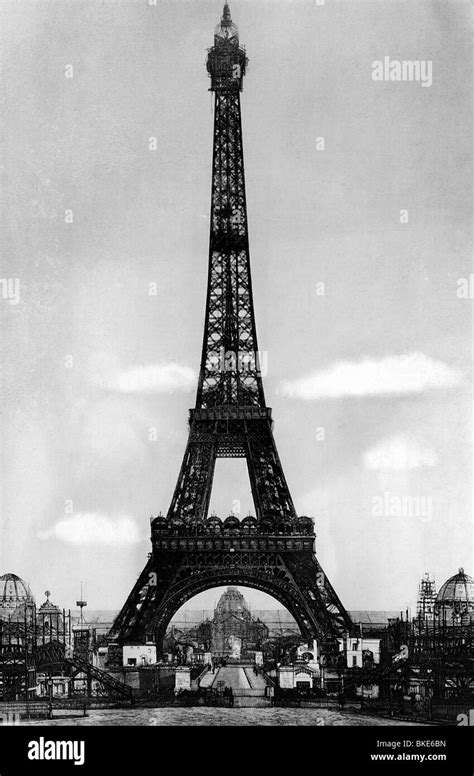 Geography Travel France Paris Eiffel Tower Built 1887 1889 By