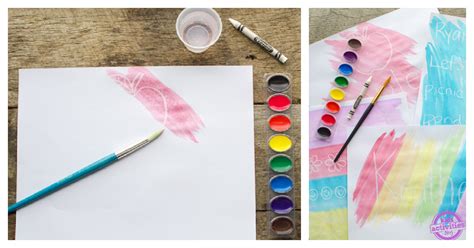 Fun Watercolor Resist Art Idea Using Crayons Kids Activities Blog