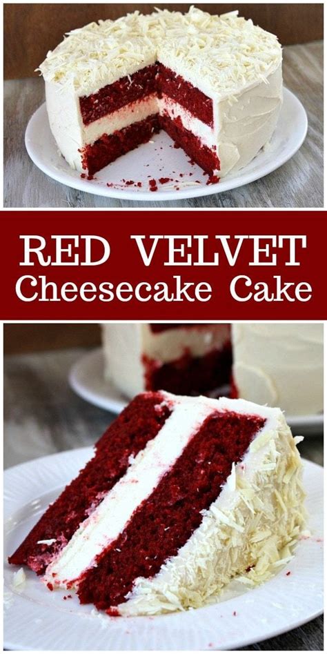 Cake dengan warna merah ini adalah salah satu kue favorit saya. Red Velvet Cheesecake Cake | Resep | Makanan, Makanan penutup, dan Resep kue