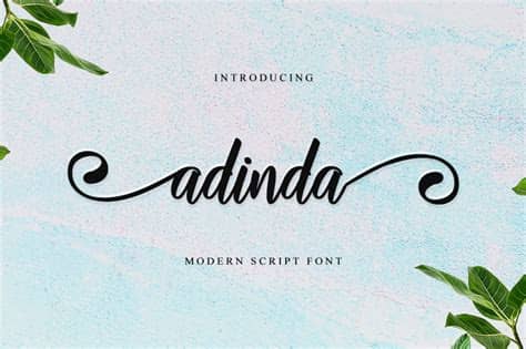 Google fonts now supports variable fonts. Adinda Script Font - All Free Fonts