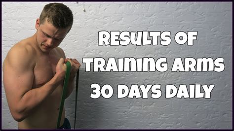 30 Days Of Arm Training Every Day Transformation Measurements Youtube