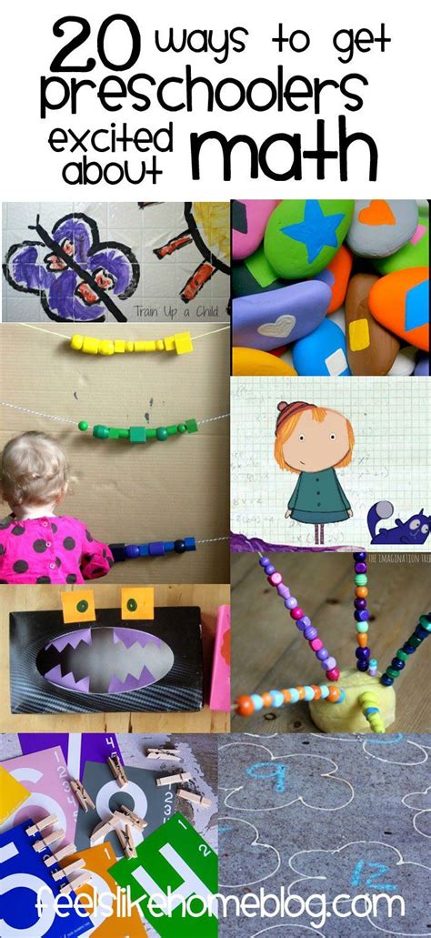 20 Ways to Get Preschoolers Excited About Math | Math activities