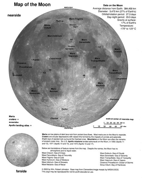 Map Of The Moon