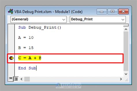Excel Vba Debug Print How To Do It Exceldemy