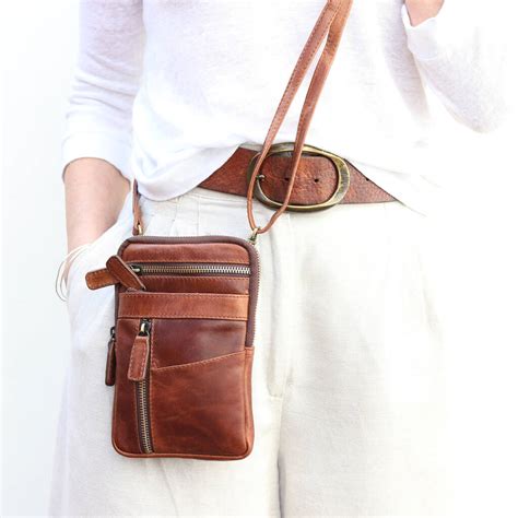 Leather Crossbody Phone Bag By The Leather Store