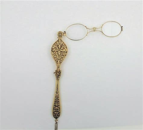 Antique Rare 14k Solid Gold Lorgnettes Opera Glasses 1900 Very Rare Ebay