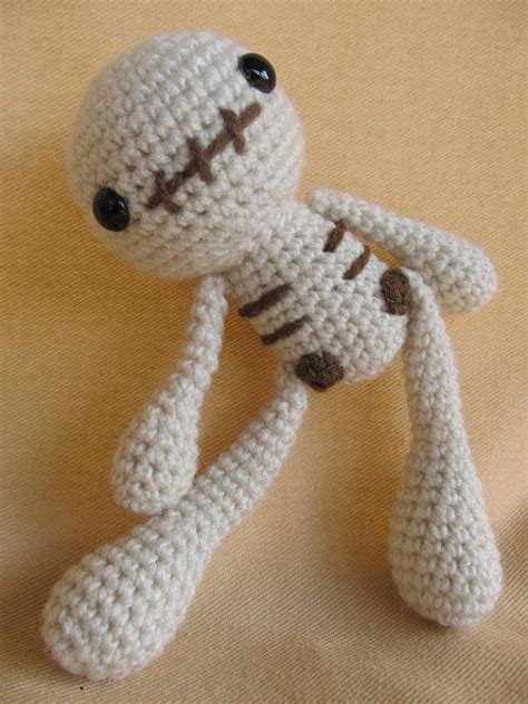 Skelly Skeleton Crochet Amigurumi Pattern By Craftydebdesigns Crochet
