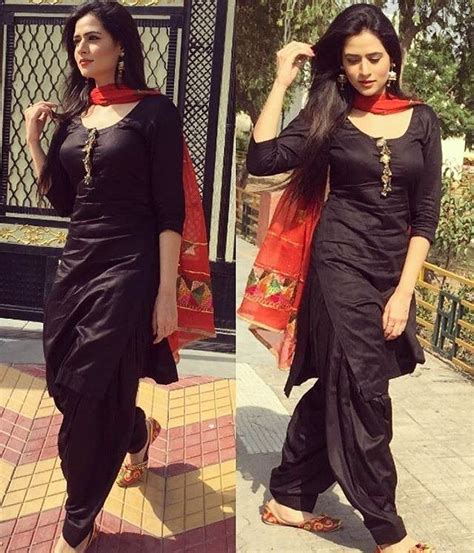 Sohni Mutiyar Oshin Brar In Black Punjabi Suit Punjabimedia♥♥♥♥