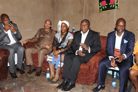President Cyril Ramaphosa Visits Home Of Precious Ramabulana A Photo