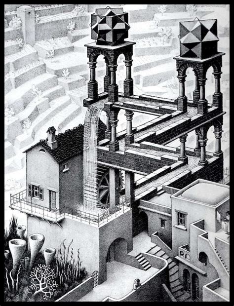 Mc Escher Print Escher Art Cycle Circa 1938 Vintage Print Book