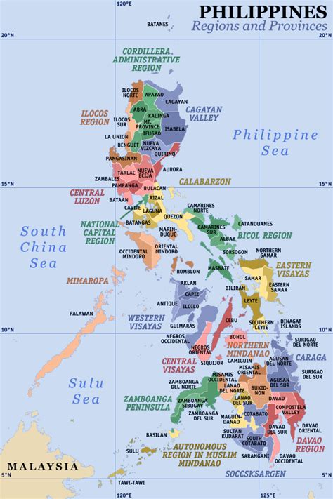 Templateregions Of The Philippines Image Map Wikipedia